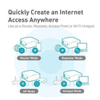 GL.iNet GL-MT300N/V2 Mango Mini Portable VPN Travel Router – Wireless WiFi Repeater, Bridge & Mobile Hotspot