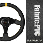 330mm Aluminium Racing Steering Wheel – 13" Flat Drift Simulation Universal Fit