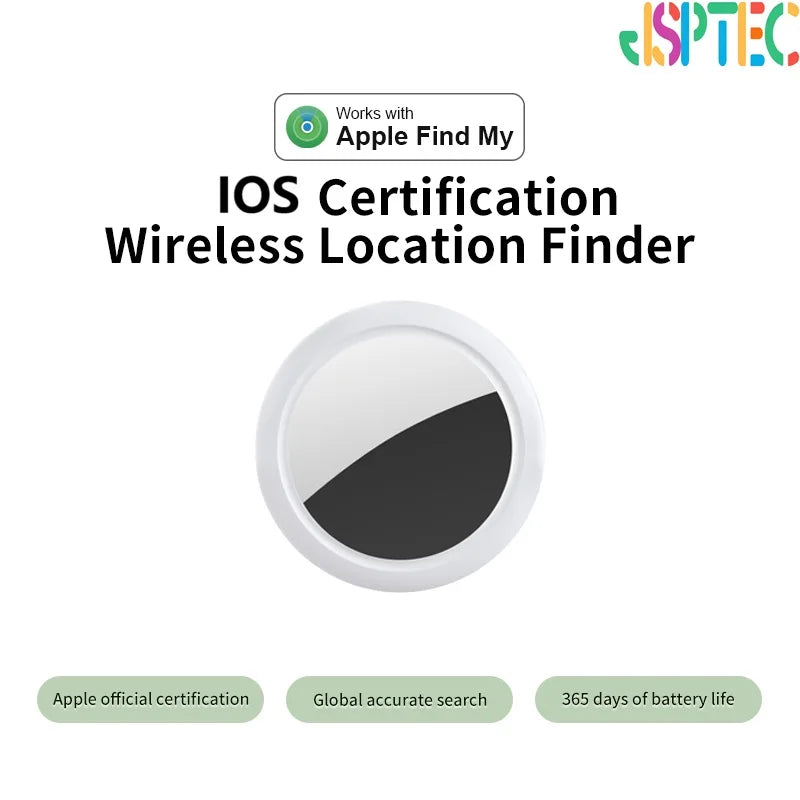 JSPTEC Bluetooth GPS Tracker – IPX5 Waterproof Find My Tracker for Kids, Elderly, Pets & Keys | iOS Compatible