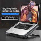 Q100 17-Inch Gaming Laptop Cooling Pad – LED Screen, 2600RPM Fan, Dual USB Port Notebook Stand Cooler