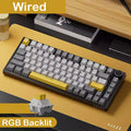 AJAZZ AK820 Pro Mechanical Gaming Keyboard – Tri-Mode Wired/Wireless, RGB Backlit, Hot-Swappable, 70% Compact | PC & Mac