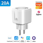 TNCE Tuya Smart Plug WiFi & ZigBee 3.0 – EU 16A/20A with Power Monitor, Timer & Voice Control