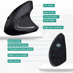 HOMEFISH Ergonomic Vertical Wireless Mouse – 2.4GHz, 3 DPI Levels, 6 Buttons for Laptop & PC