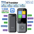 MSAI T11 Smart Language Translator Device — 138 Languages Online, 17 Offline, Photo Translation