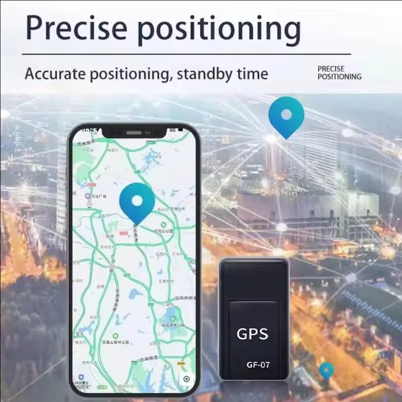 GF07 Mini GPS Tracker – Strong Magnetic Mount, Real-Time App Tracking, Anti-Lost Alarm for Cars & Vehicles