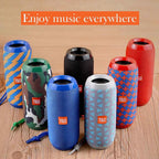 Portable Wireless Bluetooth Speaker – Subwoofer Bass, FM Radio, Hands-Free for Smartphones & Outdoor Use