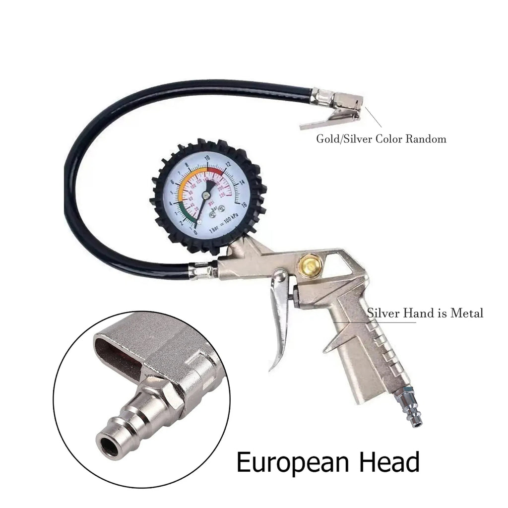 Tyre Pumping Gun Digital Pressure Gauge – Car TPMS Air Gauge Meter Manometer Monitor Tester for Tyres