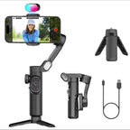 AOCHUAN SmartXE 3-Axis Gimbal Stabilizer — AI Face Tracking | iPhone & Android | Vlog & TikTok