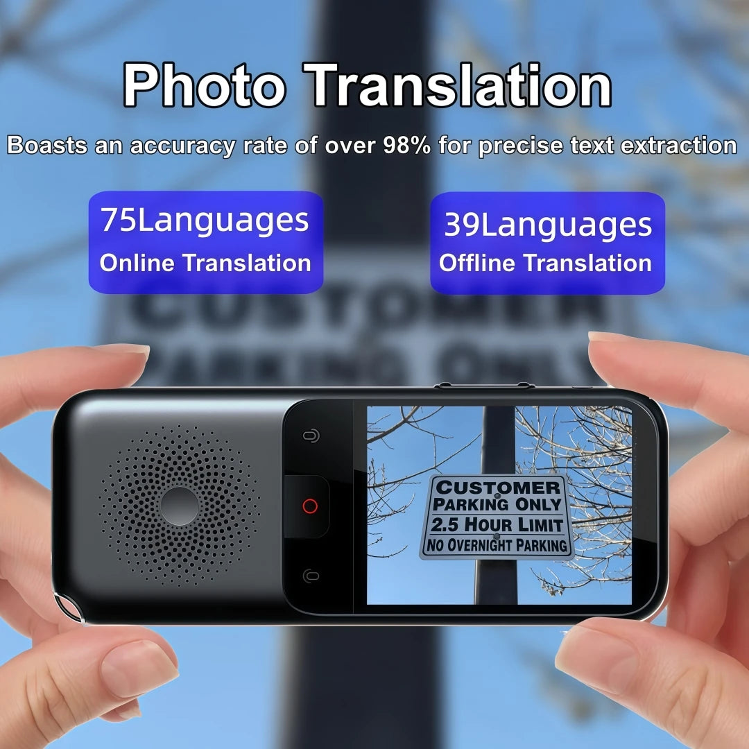 MSAI T11 Smart Language Translator Device — 138 Languages Online, 17 Offline, Photo Translation