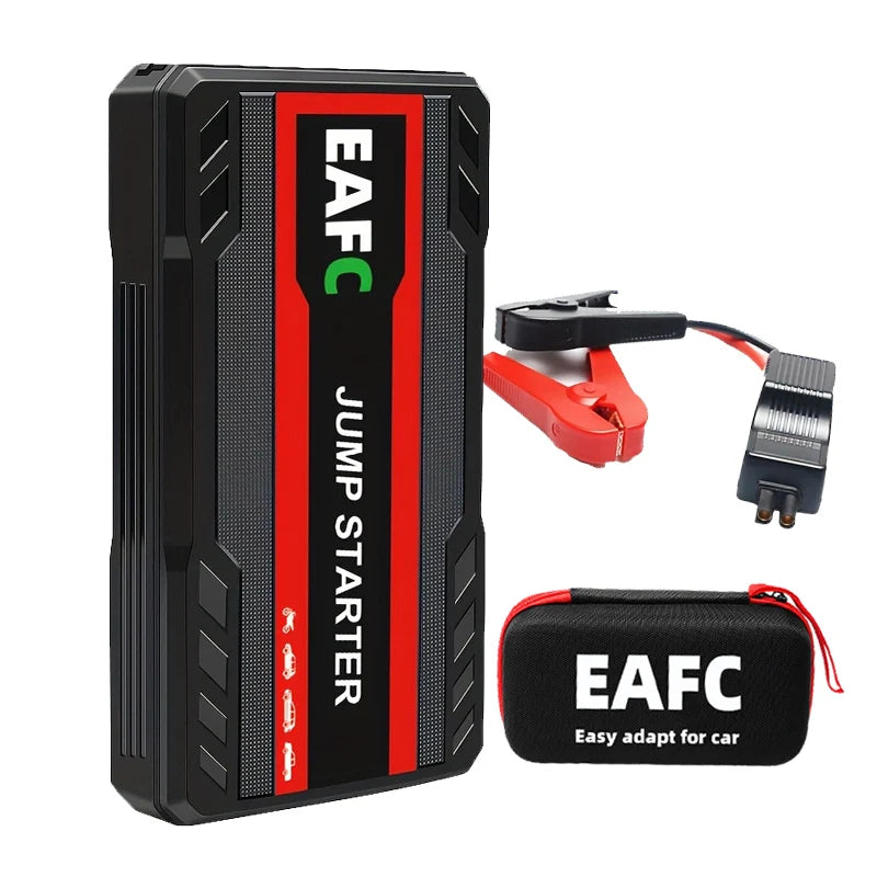 EAFC Car Jump Starter Power Bank – 600A 12V Auto Battery Booster with LED Light for Cars & Vehicles
