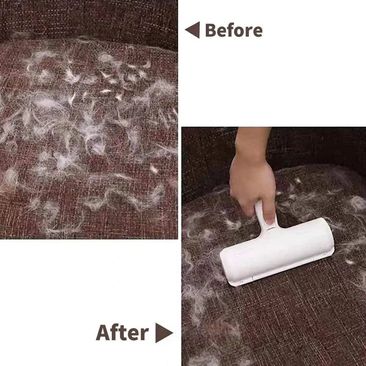 Pet Hair Remover Roller with Self-Cleaning Base — Reusable Lint Roller for Furniture, Sofa & Clothing