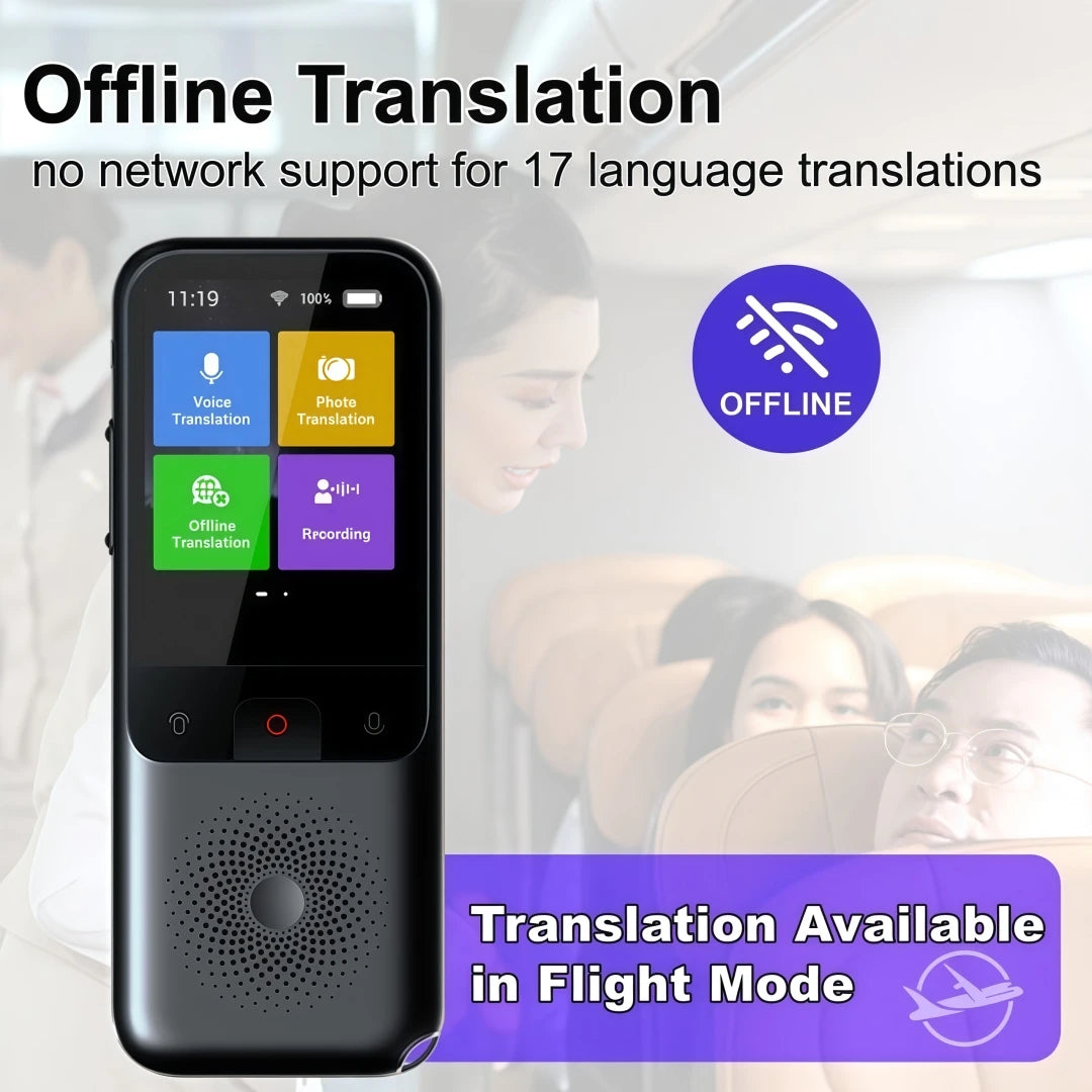 MSAI T11 Smart Language Translator Device — 138 Languages Online, 17 Offline, Photo Translation