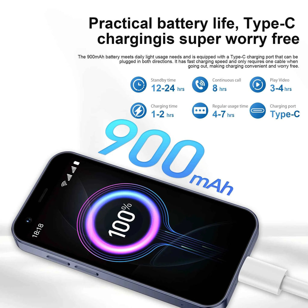 SERVO 18SE MINI Pocket Smartphone – 3.0" Screen, Dual SIM, Android, 2GB RAM, 3G WCDMA