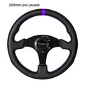 330mm Aluminium Racing Steering Wheel – 13" Flat Drift Simulation Universal Fit