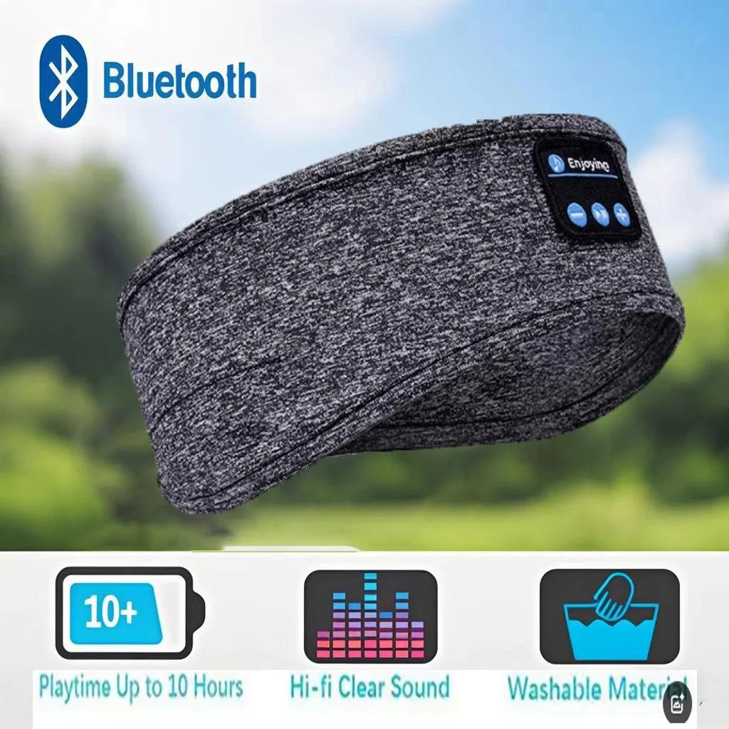 Bluetooth Sleep Headband Headphones – Wireless Music Eye Mask for Sleep, Running & Yoga