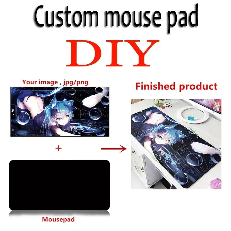 Custom Print Gaming Mouse Pad – Personalised XXL Desk Mat | DIY Design | Multiple Sizes