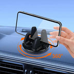 360° Rotatable Car Phone Holder – Universal Non-Slip GPS Dashboard Mount for All Smartphones