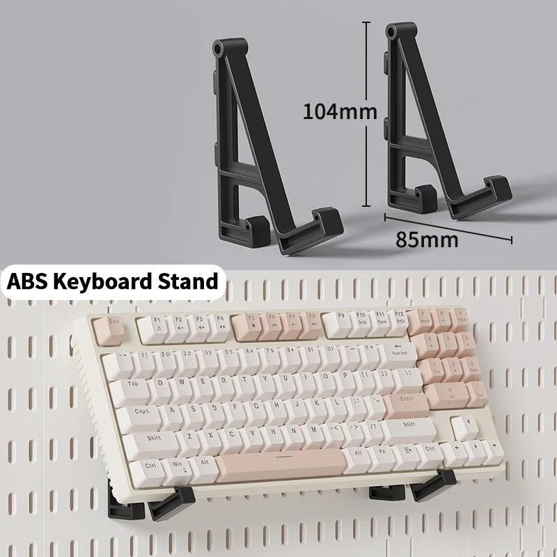 No-Drill Gaming Room Pegboard Wall Organizer – Controller, Headphone & Keyboard Storage Rack