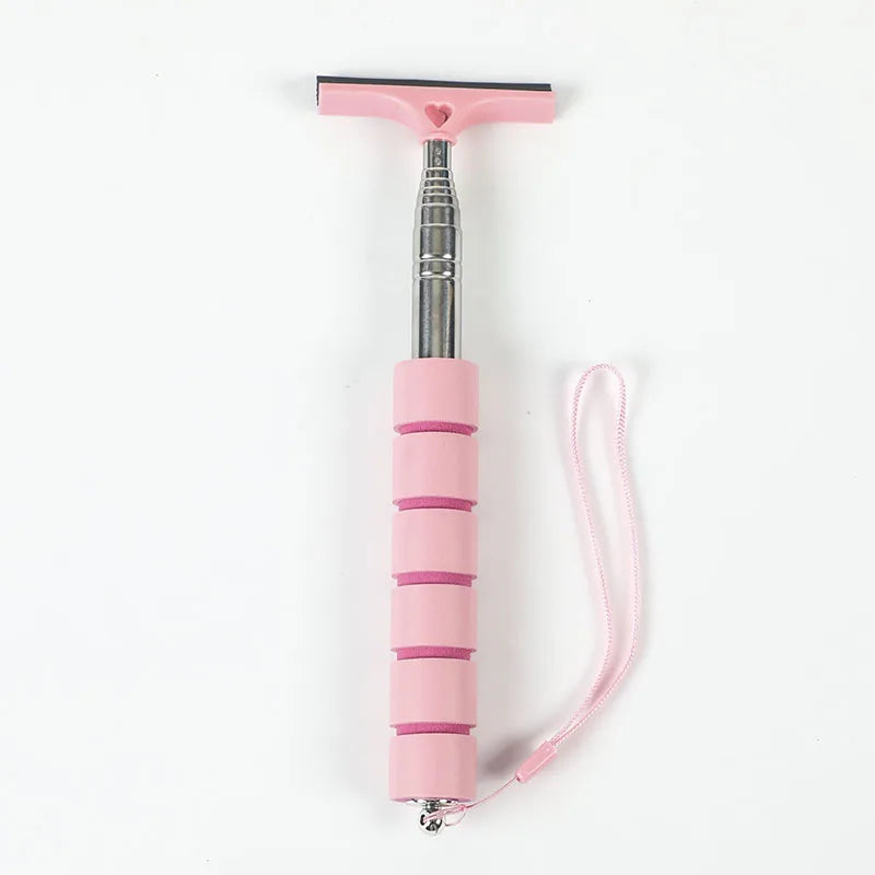 Telescopic Car Rearview Mirror Wiper – Handheld Glass Squeegee