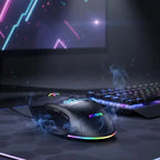 Programmable Wired Gaming Mouse with RGB Lighting — 9/10/12 Keys, 7200 DPI
