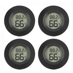 Round Digital LCD Thermometer Hygrometer – Temperature & Humidity Meter for Car, Home & Pet Box