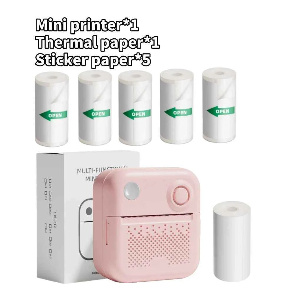 Dolewa D3 Mini Portable Thermal Printer — Bluetooth, Label & Photo Printing, No Ink Required