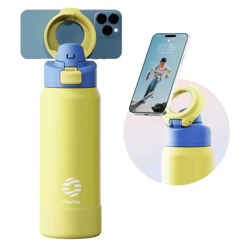 FEIJIAN 710ml / 950ml Stainless Steel Insulated Water Bottle with Magnetic Phone Holder