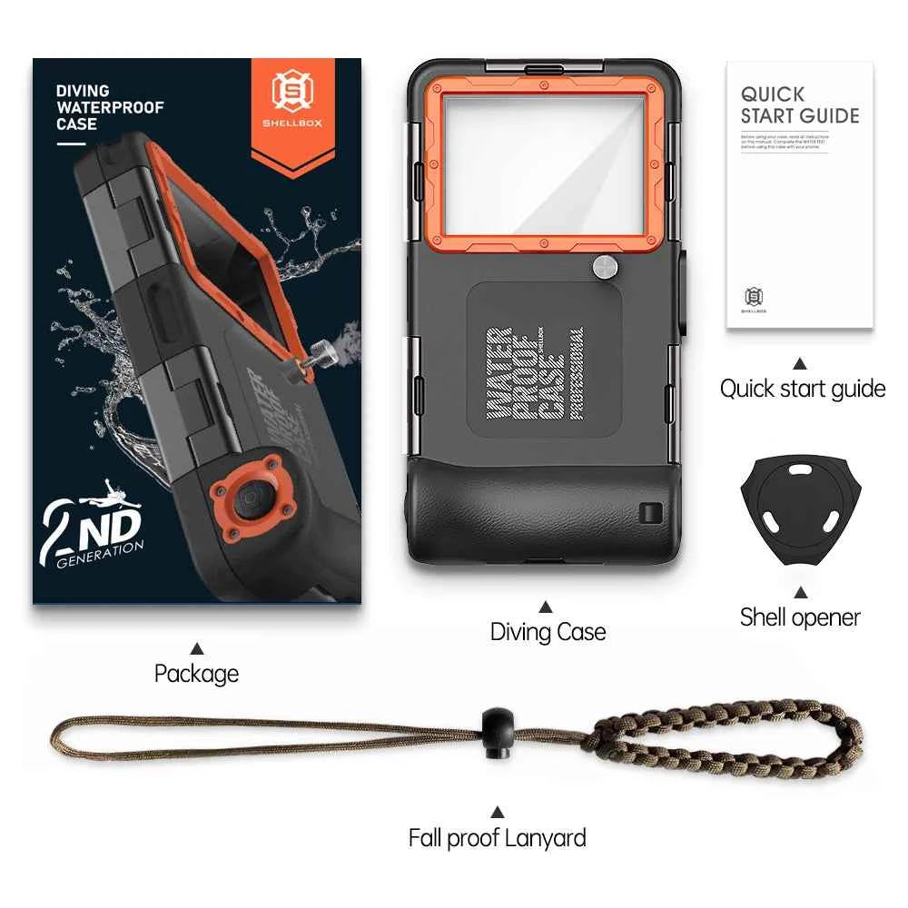 Shellbox IP68 Waterproof Phone Case — Universal 6.9" | Shock-Proof, Anti-Scratch, Diving Ready