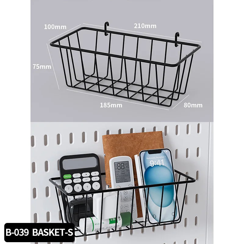 No-Drill Gaming Room Pegboard Wall Organizer – Controller, Headphone & Keyboard Storage Rack