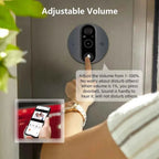 3MP Smart Life Tuya WiFi Video Doorbell Camera – 1080P, 5000mAh Battery, PIR Motion, IR Night Vision | Alexa Google