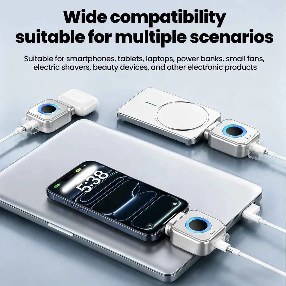 USB-C 140W Fast Charge Auto Cut-Off Adapter | Smart Full-Charge Disconnect