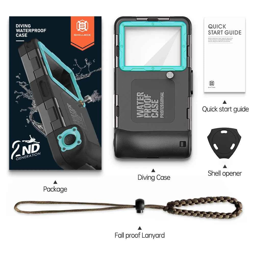 Shellbox IP68 Waterproof Phone Case — Universal 6.9" | Shock-Proof, Anti-Scratch, Diving Ready