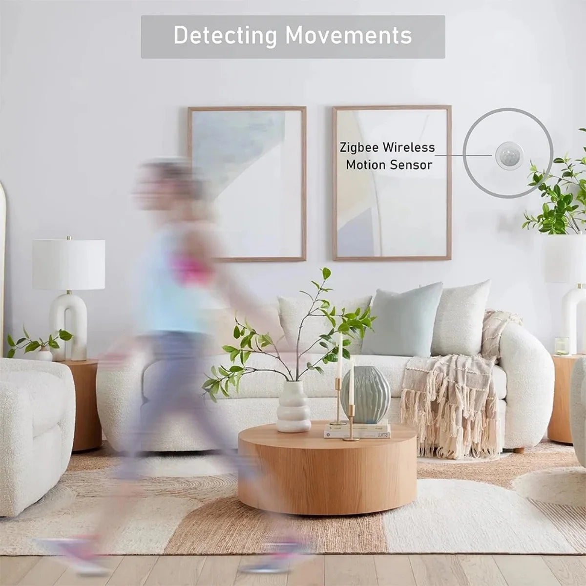 ZigBee 3.0 PIR Motion Sensor – Wireless Smart Home Security with Alexa & Google Home Support