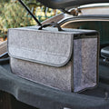 Car Trunk Organizer – Large Anti-Slip Felt Storage Bag with Compartments