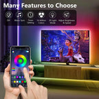 USB 5V RGB LED TV Backlight – App Control Flexible Ribbon Tape 5050 30 LEDs/m for TV, Bedroom & Room Decor
