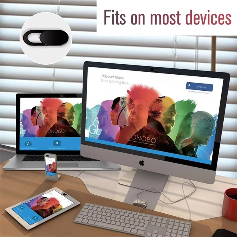 Sliding Webcam Privacy Cover – Laptop, Phone, iPad & MacBook Camera Blocker, Anti-Spy Lens Sticker