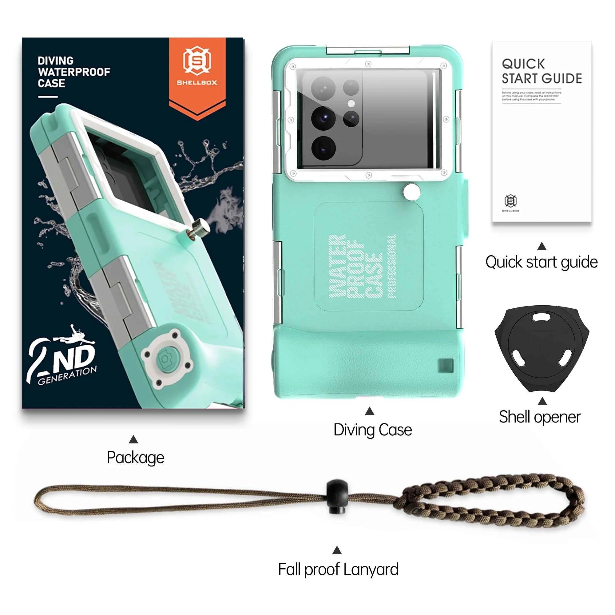 Shellbox IP68 Waterproof Phone Case — Universal 6.9" | Shock-Proof, Anti-Scratch, Diving Ready