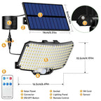 Solar Security Flood Light | 234 LED, 3 Modes, Motion Sensor, Remote, IP65