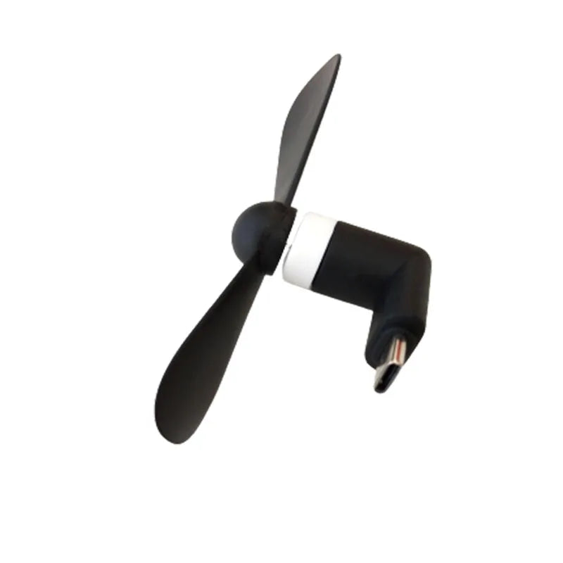 Rapuntek™ Mini Portable USB Fan – Micro USB & Type-C Phone Cooler for Gaming, Streaming & Everyday Use