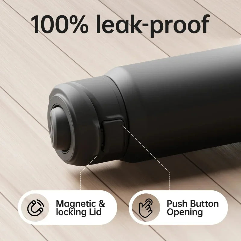 FEIJIAN 710ml / 950ml Stainless Steel Insulated Water Bottle with Magnetic Phone Holder