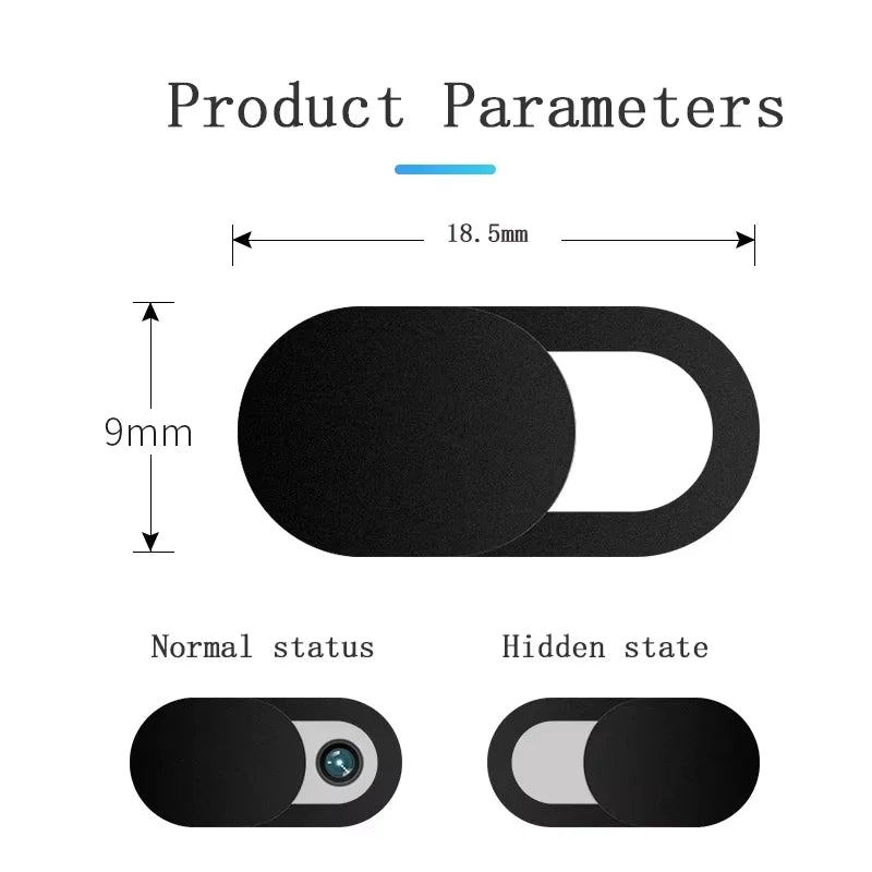 Sliding Webcam Privacy Cover – Laptop, Phone, iPad & MacBook Camera Blocker, Anti-Spy Lens Sticker