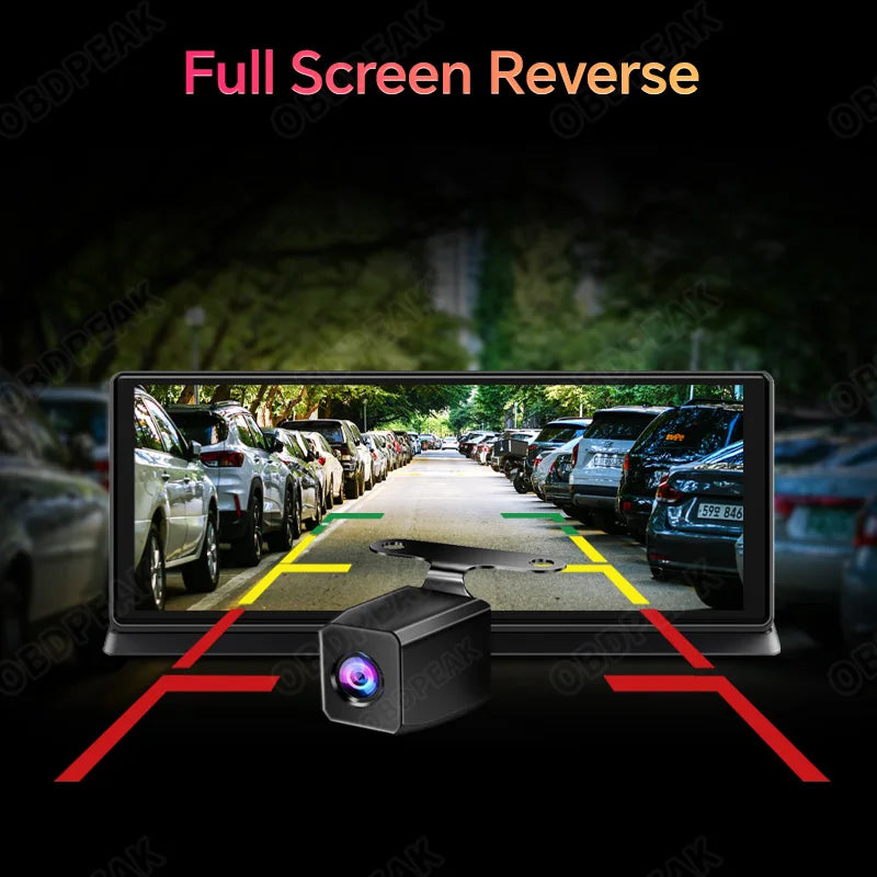 Rapuntek™ DriveHub Pro 11.3" 4K Smart Car Display with Wireless Apple CarPlay, Android Auto, GPS & Dual Dash Camera