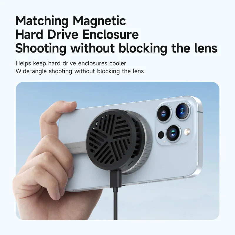 Hagibis Magnetic Phone Cooler – Portable Radiator for iPhone 17 Pro, Gaming & Live Streaming | Rapuntek