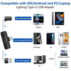 Rapuntek™ Wireless Lavalier Microphone with Noise Reduction – USB-C & iPhone | Live Streaming & Interviews