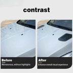 Universal Car Hood Scoop Carbon Fiber Vent Cover – Air Intake Styling (2PCS)