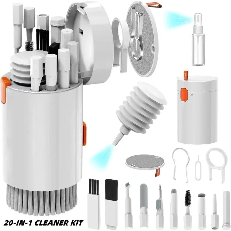 20-in-1 Device Cleaning Kit – For Keyboards, Cameras, Phones, Laptops & Headsets