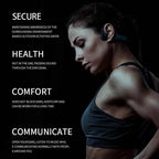 B8 Bone Conduction Bluetooth 5.3 Sport Headphones – IPX5 Waterproof Open Ear Wireless Headset for Running