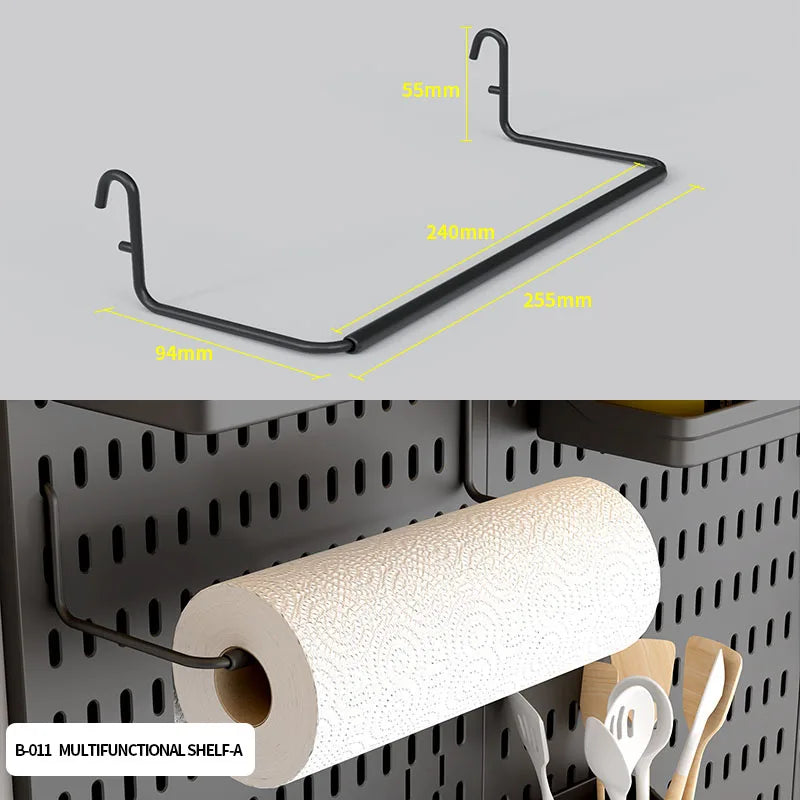 No-Drill Gaming Room Pegboard Wall Organizer – Controller, Headphone & Keyboard Storage Rack