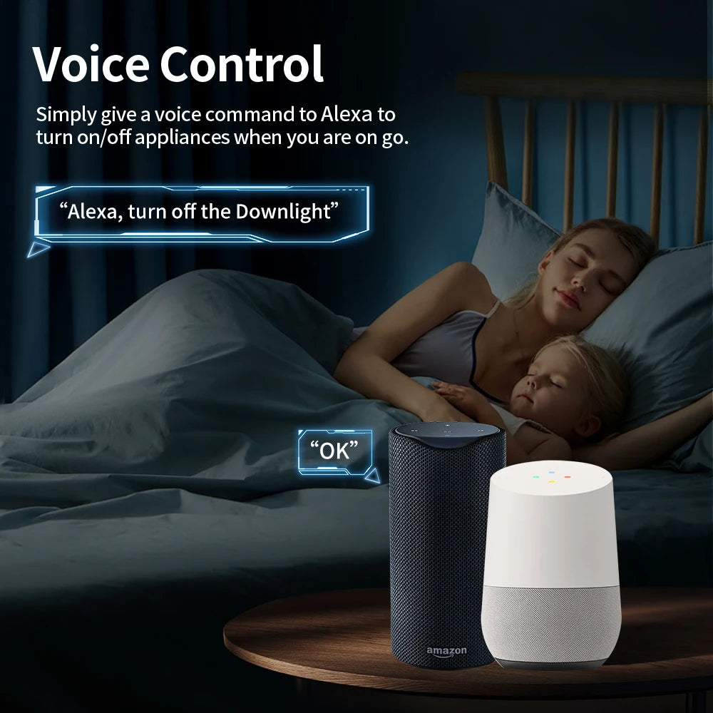 TNCE Tuya Smart Plug WiFi & ZigBee 3.0 – EU 16A/20A with Power Monitor, Timer & Voice Control
