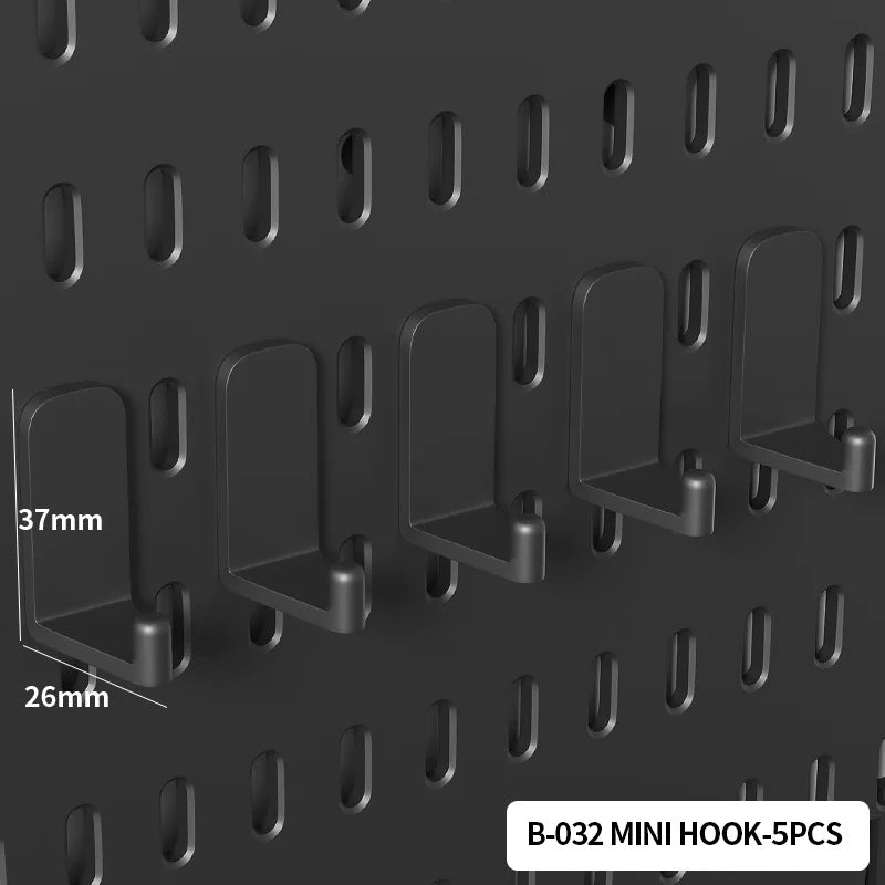 No-Drill Gaming Room Pegboard Wall Organizer – Controller, Headphone & Keyboard Storage Rack